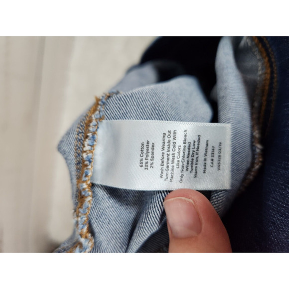 Talbots Flawless Womens High Rise‎ Med Wash Denim Pull On Jeggings Jeans Size 12 - Picture 4 of 7